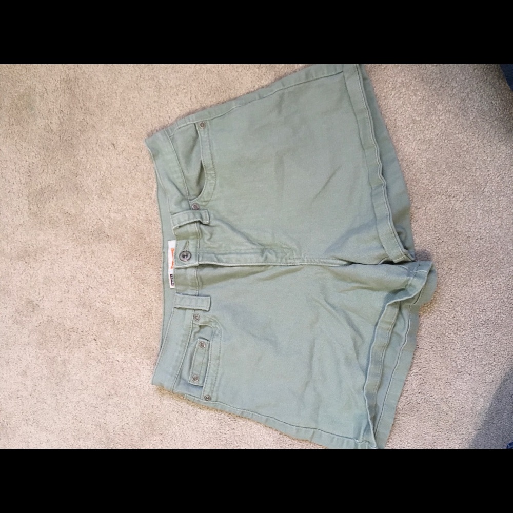 Green shorts